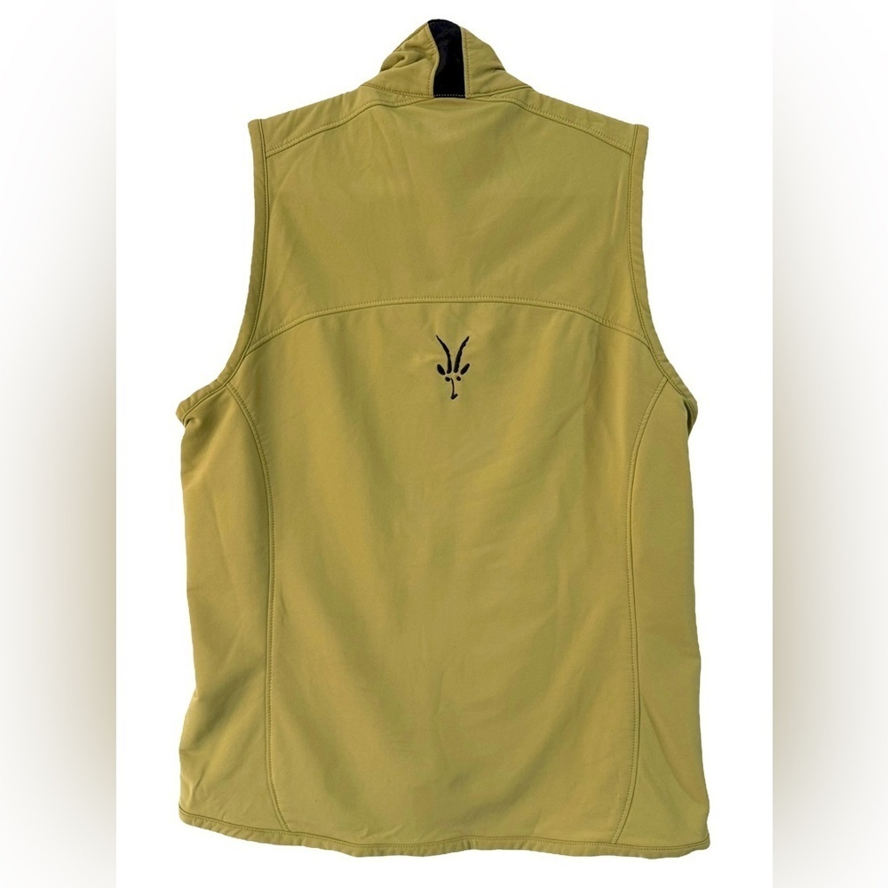 Ibex Women's Merino Wool Climawool Soft Shell Vest Green Size Small Full Zip - Picture 2 of 5
